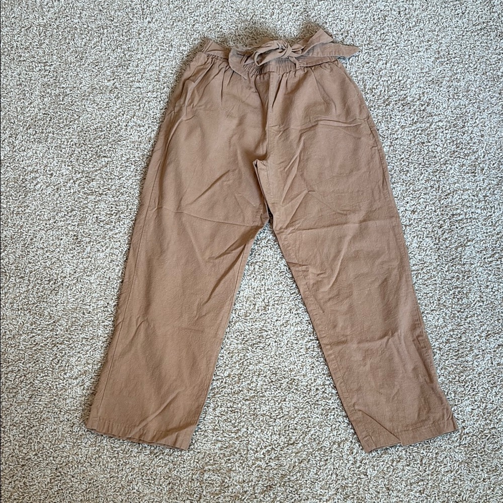 Womens Tan Casual Pants